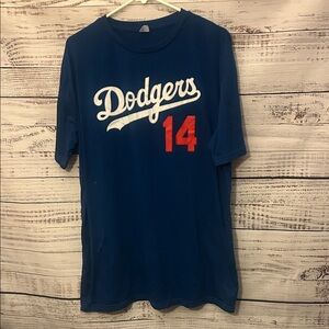 Blue Dodgers Hernandez 14 shirt size XL